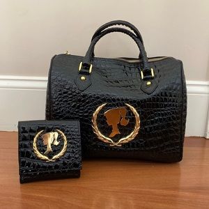 NWOT Patricia Field x Barbie large handbag with matching wallet.
